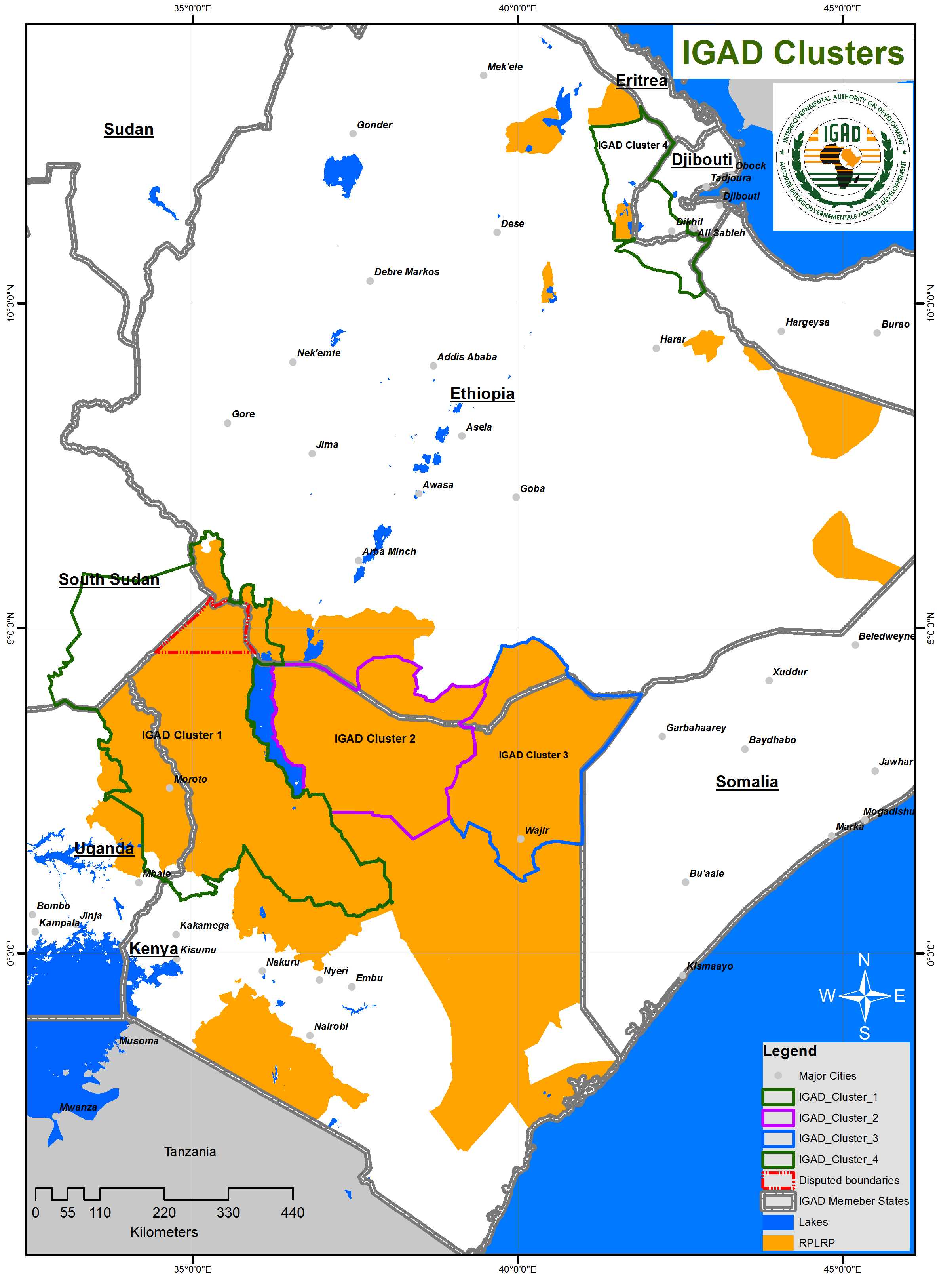 IGAD Clusters — geonode.igad.int